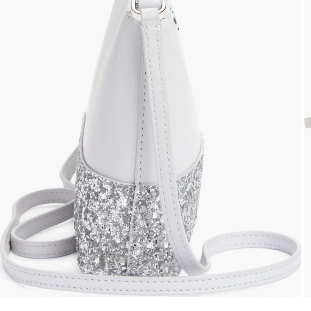 Kate Spade Glitter Flash Crossbody Gray NWT - Picture 4 of 7